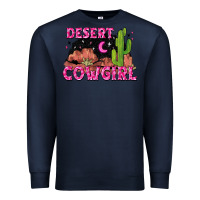 Navy desert cowgirl Premium Sweatshirt - Zillion Design Studio