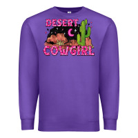 Purple desert cowgirl Premium Sweatshirt - Zillion Design Studio