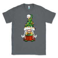 Charcoal Heather Christmas Gnome With Gift Classic Tee - BundleAndBundleShop