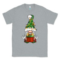 Heather Grey Christmas Gnome With Gift Classic Tee - BundleAndBundleShop