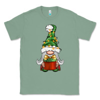 Sage Christmas Gnome With Gift Classic Tee - BundleAndBundleShop