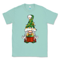 Seafoam Christmas Gnome With Gift Classic Tee - BundleAndBundleShop