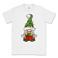 White Christmas Gnome With Gift Classic Tee - BundleAndBundleShop