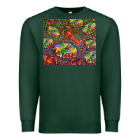 Sports Green Mardi gras king cake and crawfish Premium Sweatshirt - RanaPortraitStore