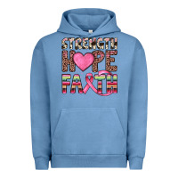 Pigment Pebble Blue strength hope faith Urban Hoodie - JahusDesignShop