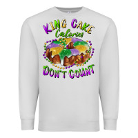 Dove Grey mardi gras king cake calories don't count Premium Sweatshirt - RanaPortraitStore