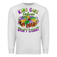 Oatmeal Heather mardi gras king cake calories don't count Premium Sweatshirt - RanaPortraitStore