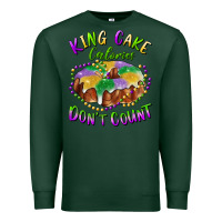 Sports Green mardi gras king cake calories don't count Premium Sweatshirt - RanaPortraitStore