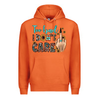 Carrot too bad i don't care Premium Hoodie - JahusDesignShop