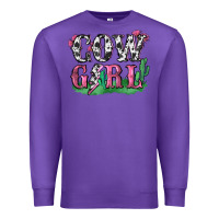 Purple cowgirl lightning bolt Premium Sweatshirt - Zillion Design Studio