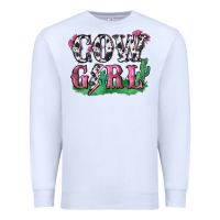 White cowgirl lightning bolt Premium Sweatshirt - Zillion Design Studio