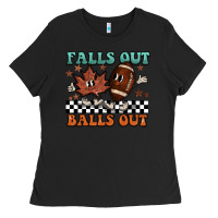 Black falls out balls out Ladies Tee - BarkalooDesign