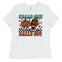 White falls out balls out Ladies Tee - BarkalooDesign
