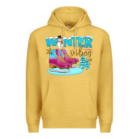 Antique Gold winter vibes Premium Hoodie - BundleAndBundleShop