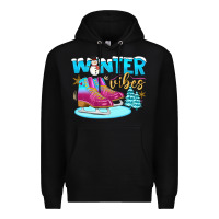 Black winter vibes Premium Hoodie - BundleAndBundleShop