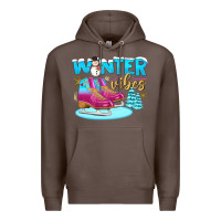Coffee winter vibes Premium Hoodie - BundleAndBundleShop