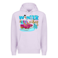 Lilac winter vibes Premium Hoodie - BundleAndBundleShop