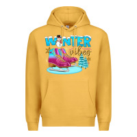 Mustard winter vibes Premium Hoodie - BundleAndBundleShop