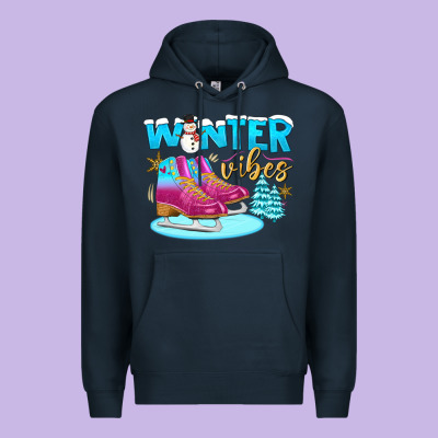 Winter Vibes Premium Hoodie Designed By Bundleandbundleshop