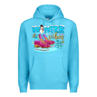 Ocean Blue winter vibes Premium Hoodie - BundleAndBundleShop