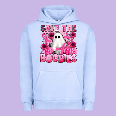 Save The Boobies Urban Hoodie Designed By Artiststas