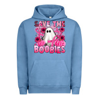 Pigment Pebble Blue save the boobies Urban Hoodie - Artiststas