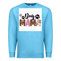 Ocean Blue dog mama  texas billie wilder filigran. Premium Sweatshirt - texasbilliewilder