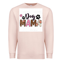 Pale Pink dog mama  texas billie wilder filigran. Premium Sweatshirt - texasbilliewilder