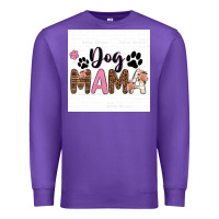 Purple dog mama  texas billie wilder filigran. Premium Sweatshirt - texasbilliewilder