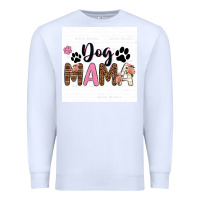 White dog mama  texas billie wilder filigran. Premium Sweatshirt - texasbilliewilder