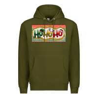 Army Green ho ho ho Premium Hoodie - BundleAndBundleShop