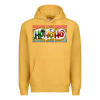 Mustard ho ho ho Premium Hoodie - BundleAndBundleShop