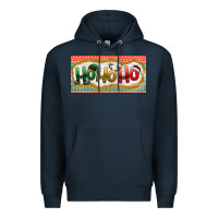 Navy ho ho ho Premium Hoodie - BundleAndBundleShop