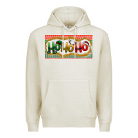 Oatmeal Heather ho ho ho Premium Hoodie - BundleAndBundleShop