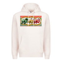 Pale Pink ho ho ho Premium Hoodie - BundleAndBundleShop