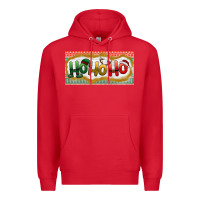 Red ho ho ho Premium Hoodie - BundleAndBundleShop
