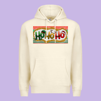 Ho Ho Ho Premium Hoodie Designed By Bundleandbundleshop