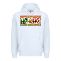 White ho ho ho Premium Hoodie - BundleAndBundleShop