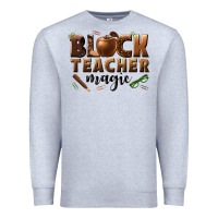Heather Grey black teacher magic melanin male teacher Premium Sweatshirt - texasbilliewilder