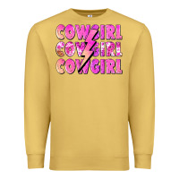 Antique Gold cowgirl cowgirl lightning bolt Premium Sweatshirt - Zillion Design Studio