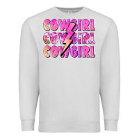 Dove Grey cowgirl cowgirl lightning bolt Premium Sweatshirt - Zillion Design Studio