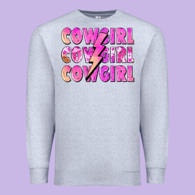 Premium Sweatshirt cowgirl cowgirl lightning bolt