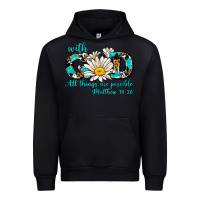 Black with god all things are possible daisy Urban Hoodie - AdoDesignShop