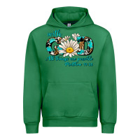 Emerald with god all things are possible daisy Urban Hoodie - AdoDesignShop