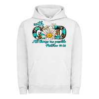 Pigment Lunar Rock with god all things are possible daisy Urban Hoodie - AdoDesignShop