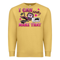 Antique Gold i can totally make that Premium Sweatshirt - texasbilliewilder