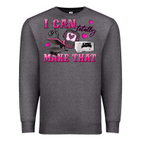 Charcoal Heather i can totally make that Premium Sweatshirt - texasbilliewilder