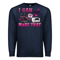 Navy i can totally make that Premium Sweatshirt - texasbilliewilder