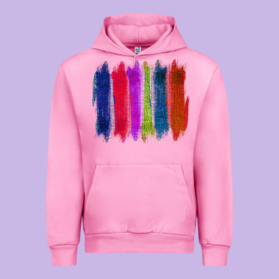 Colored Jute Brush Strokes Urban Hoodie Designed By Bettercallsaul