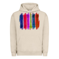 Pigment French Oak Colored Jute Brush Strokes Urban Hoodie - Bettercallsaul